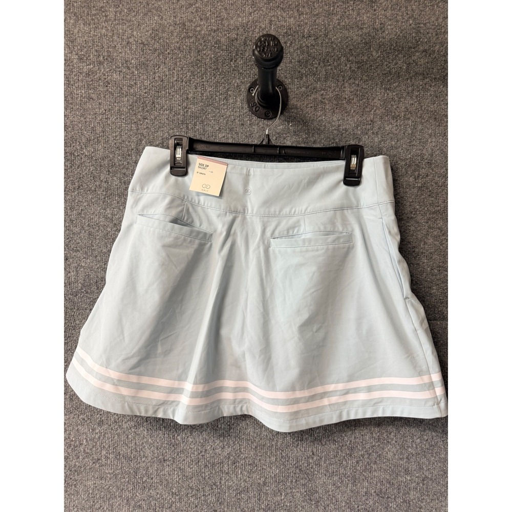 Calia Golf Womens Side Zip Skort Striped Pleated Size 14 NWT 15 Inch - Picture 3 of 4